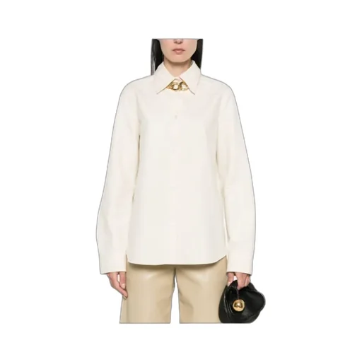 Curved Hem Poplin Shirt