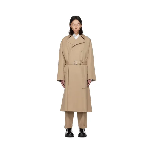 Double-Breasted Belted Coat