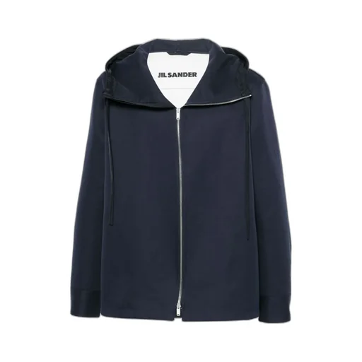 Hooded Cotton-Silk Jacket