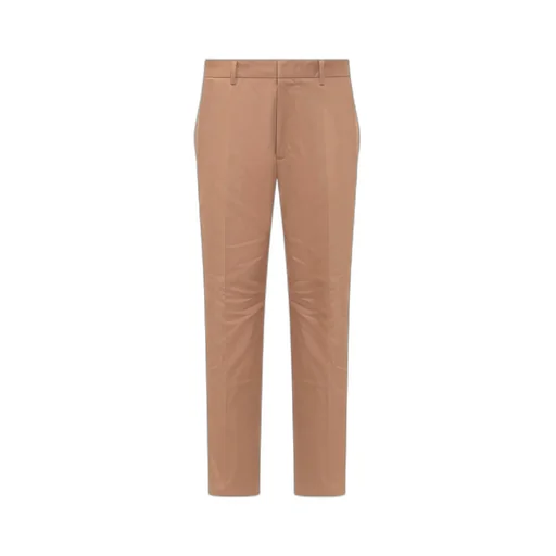 Gabardine Tapered Slim-Cut Trousers