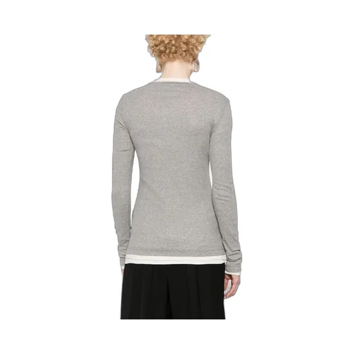 Three-Piece T-Shirt With Round Neck