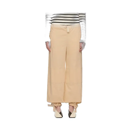 Two-Pocket Belted Casual Pants