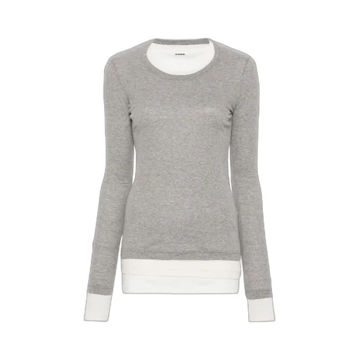 Three-Piece T-Shirt With Round Neck