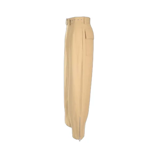 Belted Straight-Leg Trousers