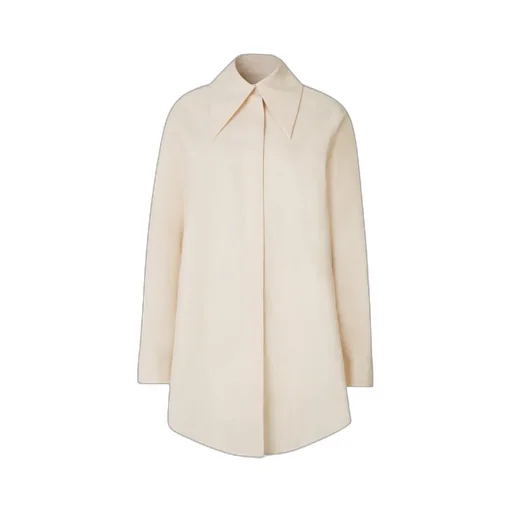 Pointed Collar Long-Sleeved Shirt