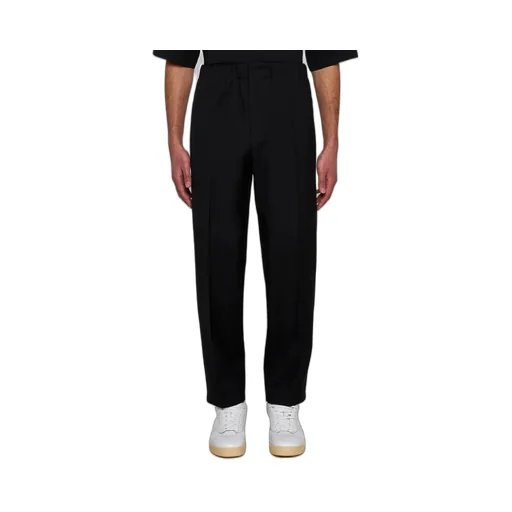 Elastic Waist Tapered Trousers