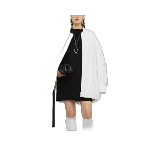 Stand-Up Collar Oversized Jacket