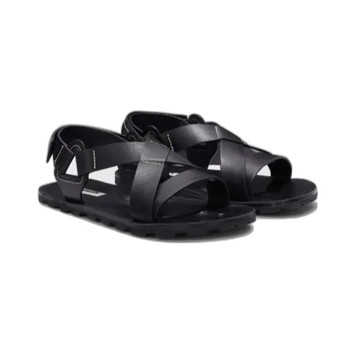 Touch-Strap Open-Tote Sandals