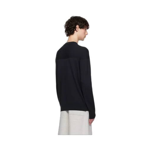 Round Collar And Long-Sleeved T-Shirt