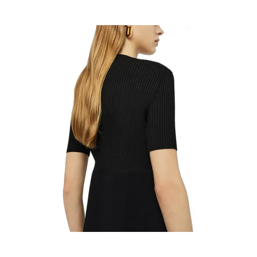 Short-Sleeve Ribbed-Knit T-Shirt