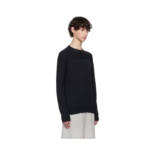 Round Collar And Long-Sleeved T-Shirt