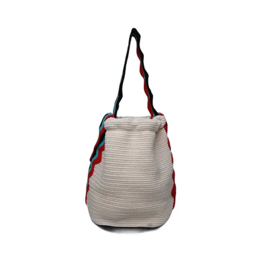 Logo Patch Drawstring Shoulder Bag
