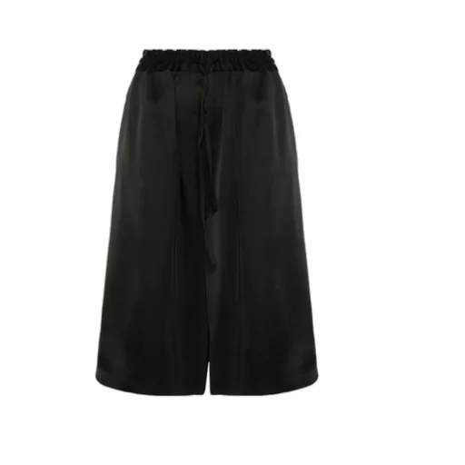 Drawstring-Fastening Knee-Length Shorts