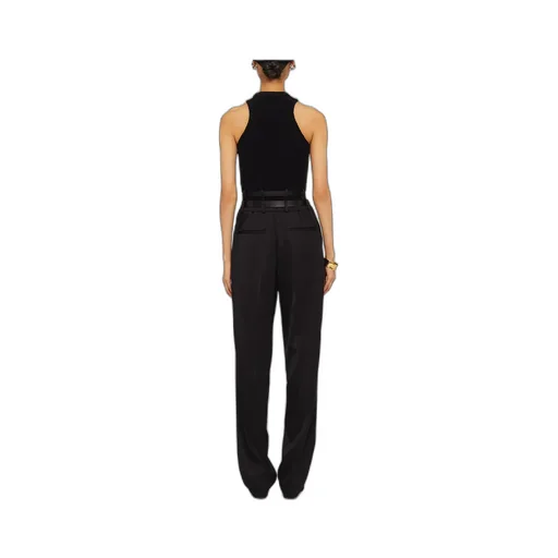 Fringed Trim Sleeveless Knitted Top