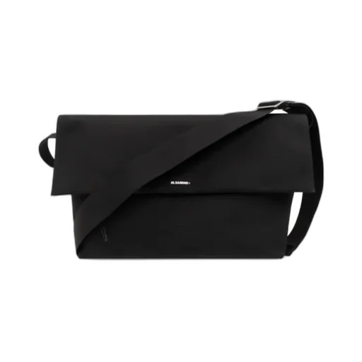 Logo Printed Foldover Shoulder Bag