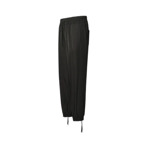 High Waist Drawstring Trousers