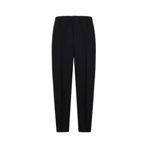 Elastic Waist Tapered Trousers