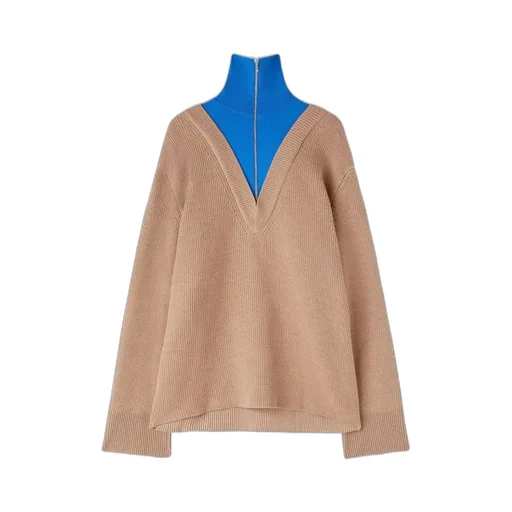 Drop Shoulder Layered Jumper