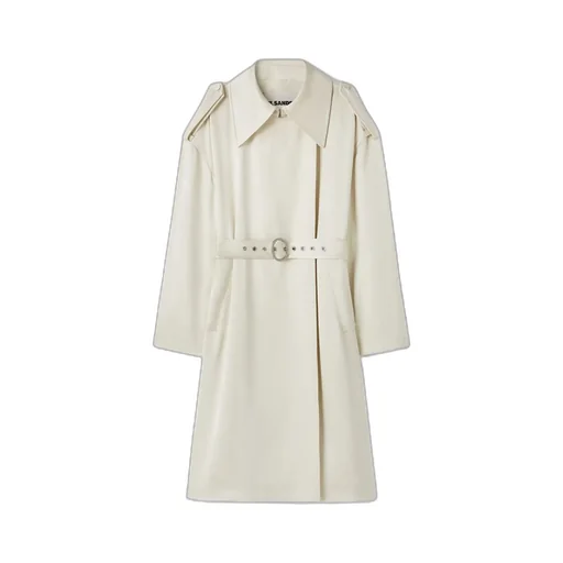 Belted-Waist Trench Coat