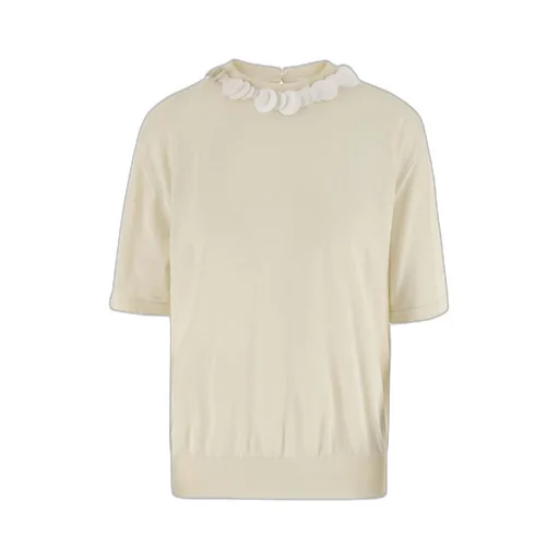 Sequin Embellished Crewneck T-Shirt