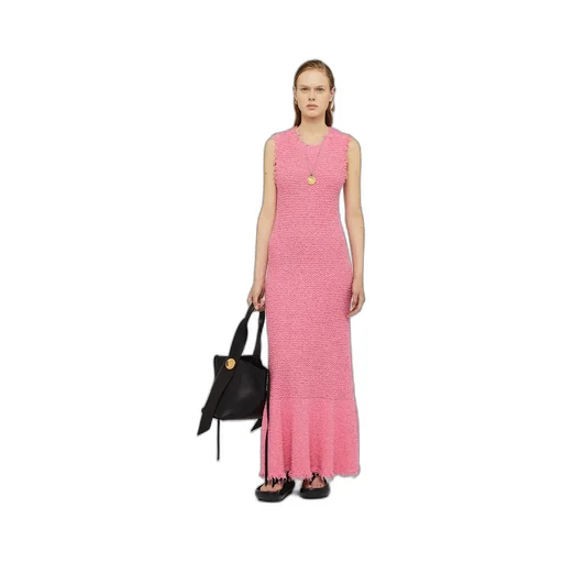 Embroidered Sleeveless Maxi Dress