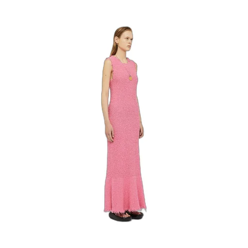 Embroidered Sleeveless Maxi Dress