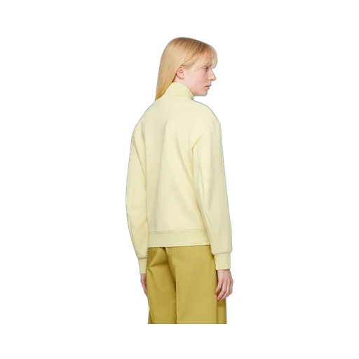 Zippered Stand-Collar Sweater