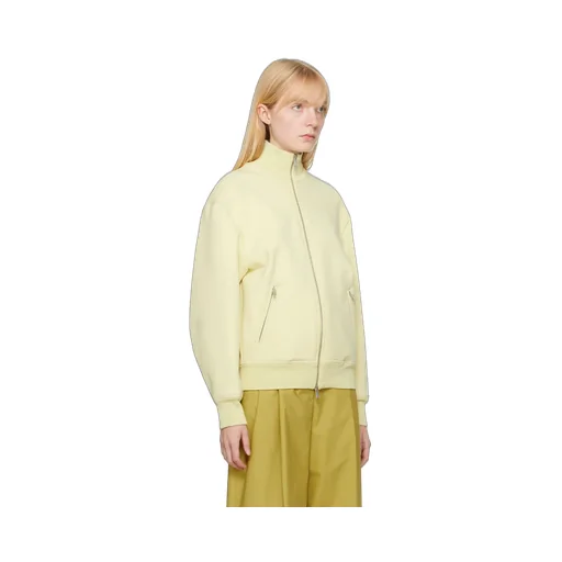 Zippered Stand-Collar Sweater