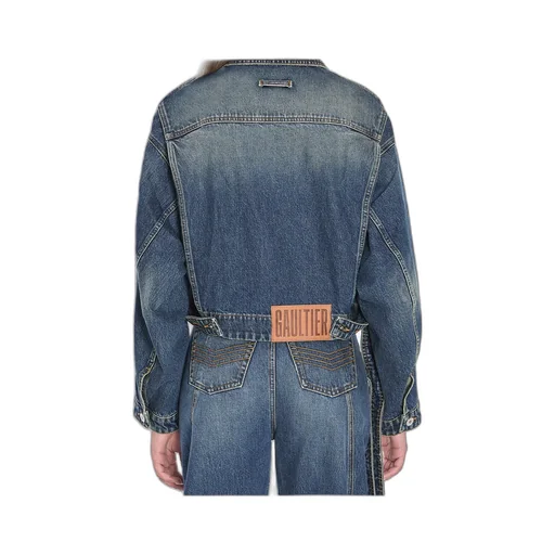Strap Denim Jacket