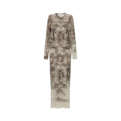 Graphic-Print Maxi Dress