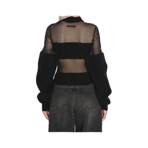 Sheer-Effect Sweater