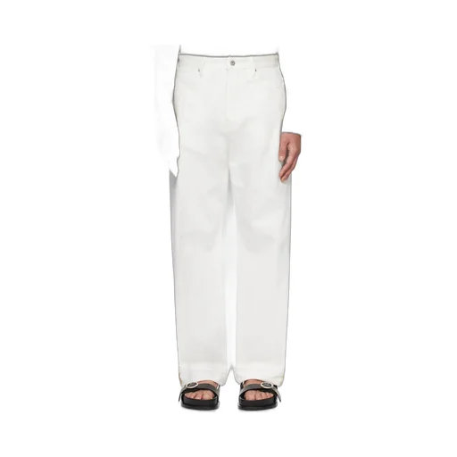 Mid-Waisted Straight-Leg Trousers