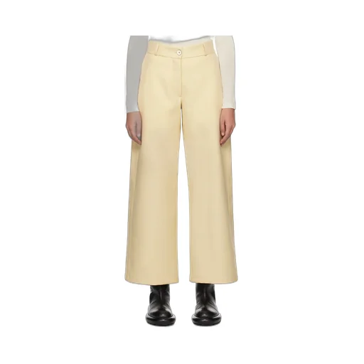 Wide-Leg Wool Trousers