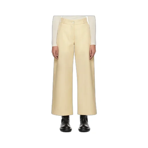 Wide-Leg Wool Trousers