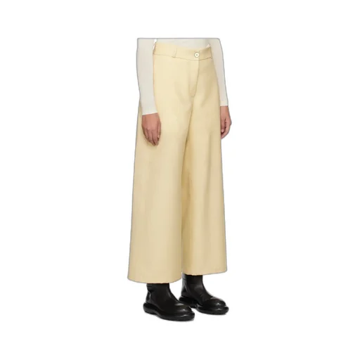 Wide-Leg Wool Trousers