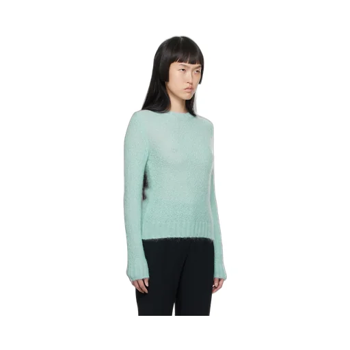 Round-Collar And Long-Sleeved Sweater