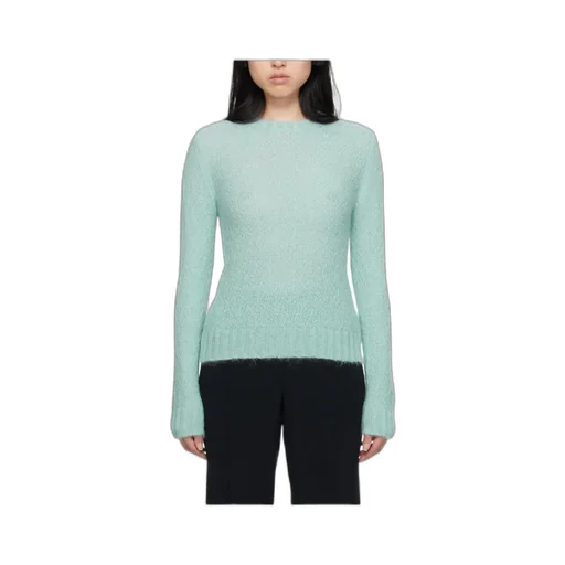 Round-Collar And Long-Sleeved Sweater