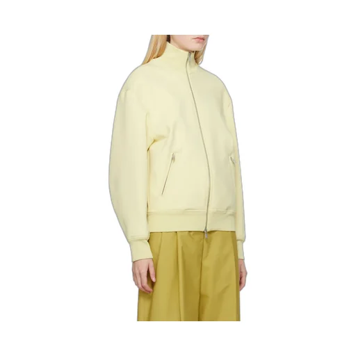 Zippered Stand-Collar Sweater