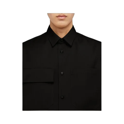 Buttoned Long-Sleeved Shirt