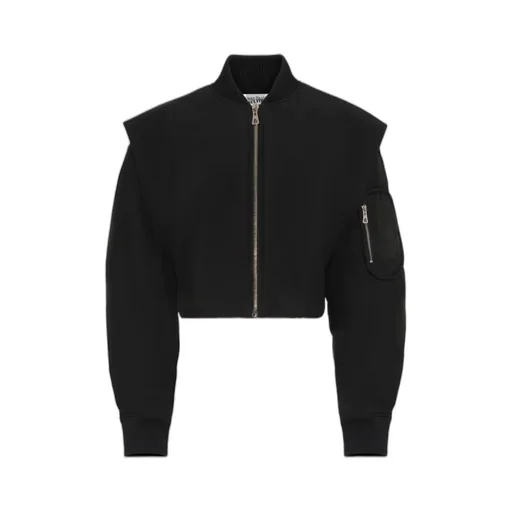 Cropped Bomber Jacket