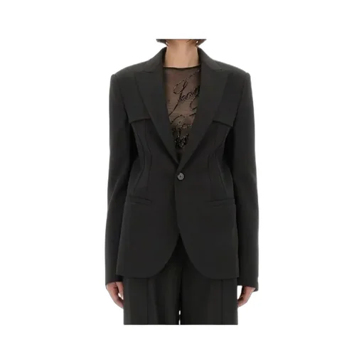 Single-Breasted Tailored Jacket