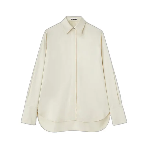 Loose Fit Concealed Fastened Shirt