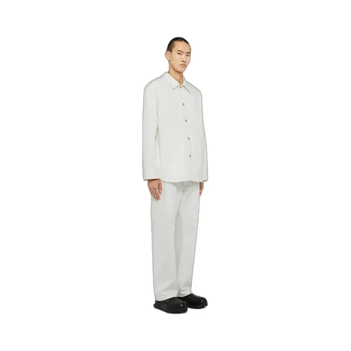 Mid-Waisted Straight-Leg Trousers