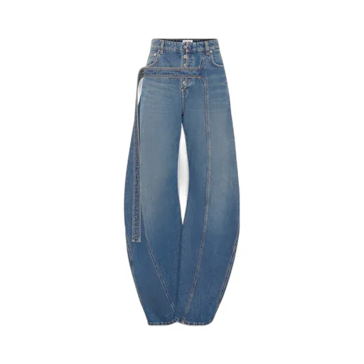 Panelled Belted Jeans