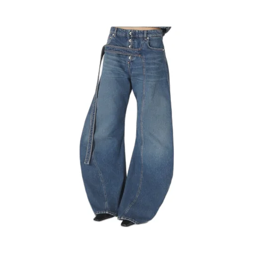 Panelled Belted Jeans