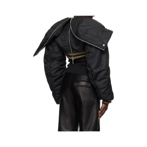The Quilted Cropped Bomber Jacket