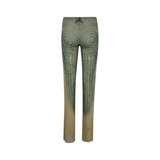 Spiral-Print Trousers