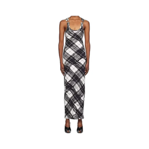 Check Pattern Print Dress
