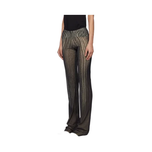 Spiral-Print Trousers