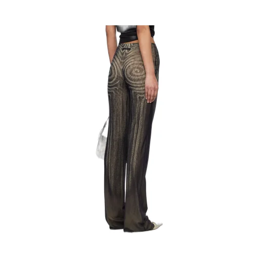 Spiral-Print Trousers